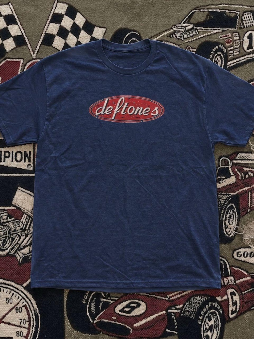 Gildan Navy Short-Sleeve Deftones Logo Tee